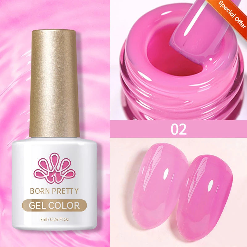 BORN PRETTY 10ml Reflective Glitter Gel Nail Polish Carat Mirage Sparkling Color Shine UV LED Soak Off Semi-Permanant Varnish