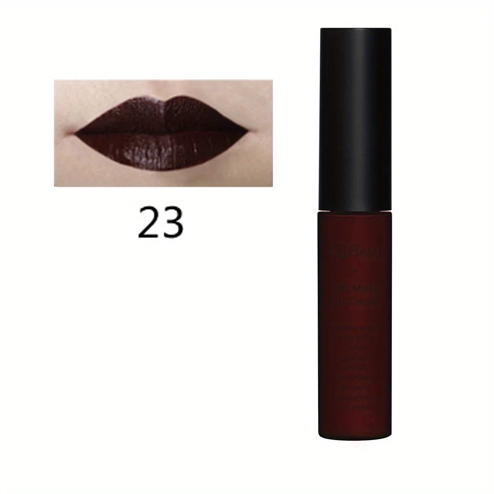 Rouge à lèvres mat et volumateur luxueux – Waterproof, longue tenue, 20 teintes variées | Cadeau idéal pour la Saint-Valentin