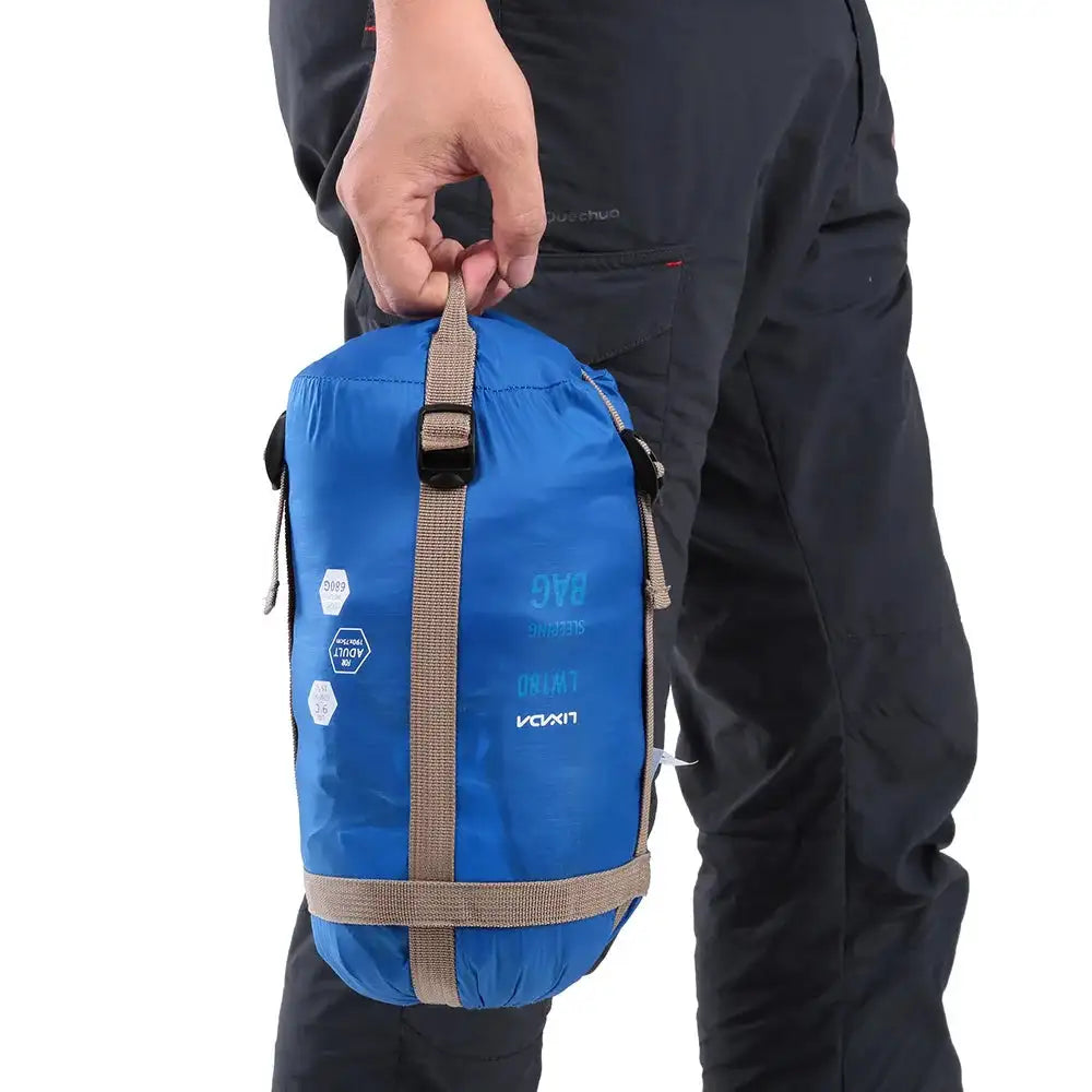 Saco de dormir portátil para exteriores Lixada de 190 x 75 cm, para acampar, viajar, senderismo, multifunción, ultraligero, 680 g, para mochileros.