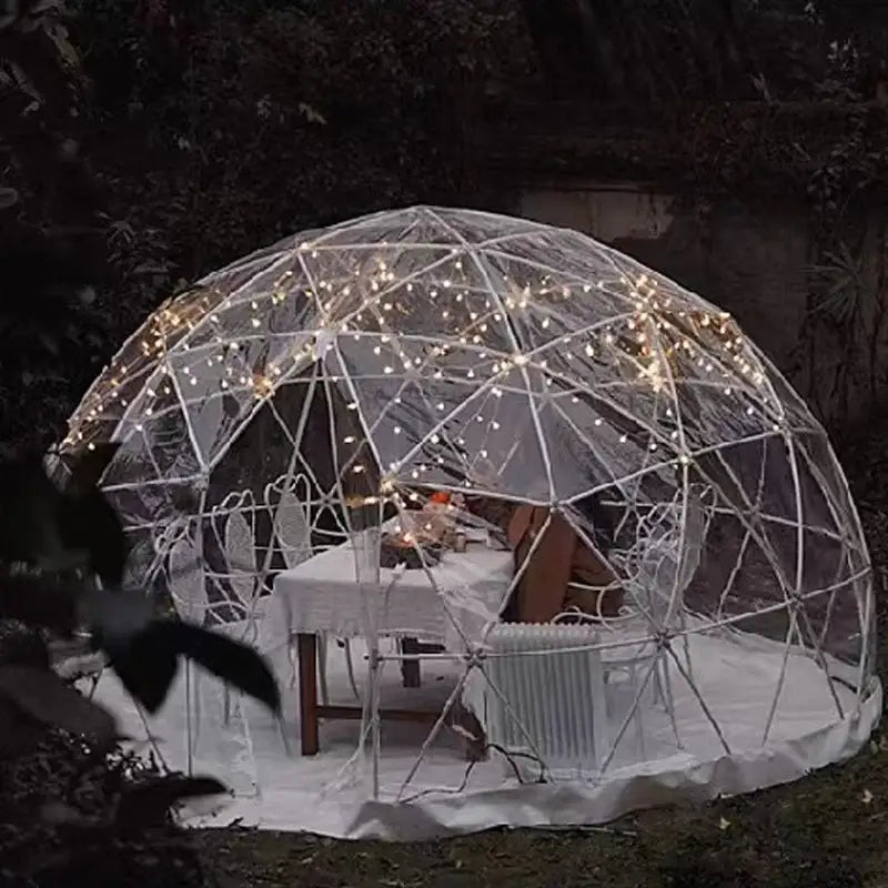 Garden Yard Glamping Dome Tent Inflatable Geodesic Dome Bubble Transparent Igloo Tent for Sale - Lootquake
