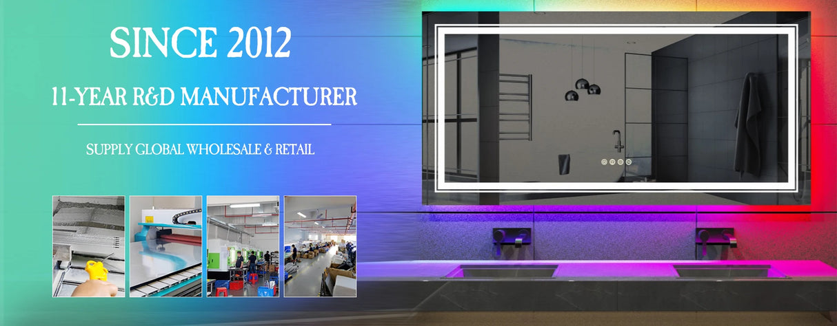 Espejo de baño grande LUVODI de 80 cm, redondo, con luz LED, retroiluminación, función táctil, encendido y apagado, atenuación, antivaho, para montar en la pared.