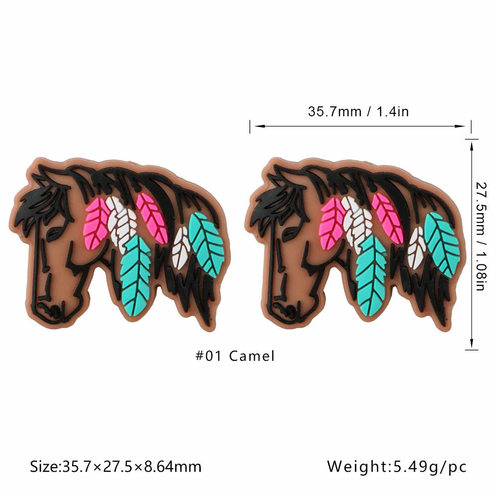 Kovict 5/10Pcs New Focal Silicone Beads Easter Series Bead For Jewelry Making DIY KeyChain Bracelet Necklace Pen Accessories - Lootquake