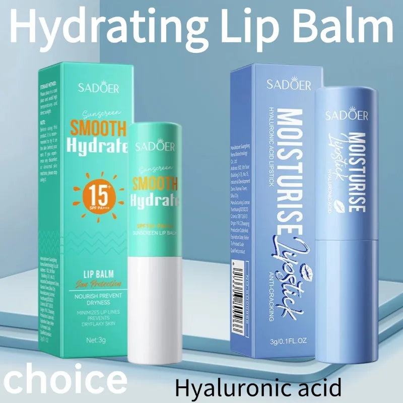 Rouge à lèvres à l'acide hyaluronique Lèvres longue tenue Hydratant Nourrissant Apaisant Sécheresse Éclaircissant Baume à lèvres Beauté Soins de la peau