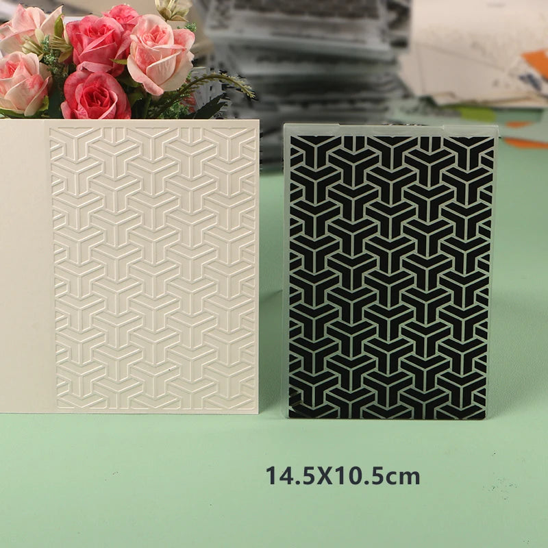 DUOFEN Crafts plastic embossing folder collection 2 paper embossing flower mold Christmas Birthday Easter day wedding - Lootquake