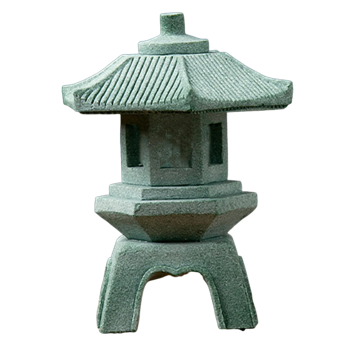 Chinese Pagoda Statue Miniature Sandstone Sculpture Asian Decor for Outdoor Car Landscape Decor