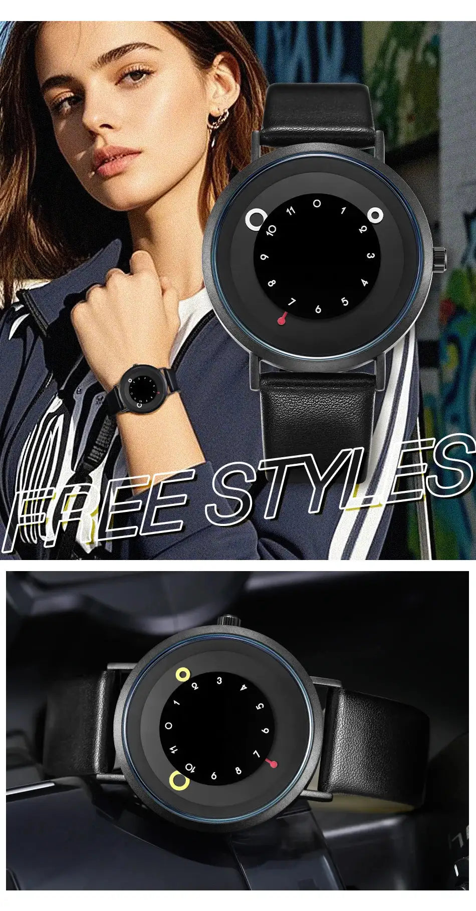 Shengke Women Creative Wristwatch Ladies Watches Yellow Leather Band Best Gifts Wristwatches Clock Montres Femme Reloj Mujer - Lootquake