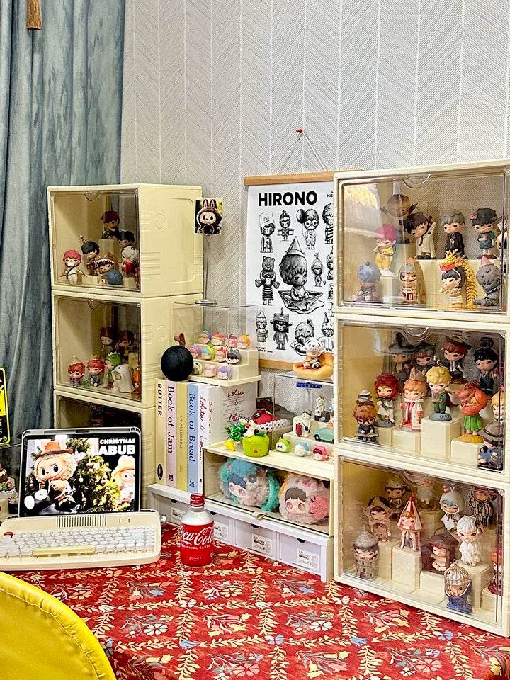 Labubu Display Box Cabinet Box Dustproof And Moisture-Proof Blind Box Toy Doll Display Stand Transparent Acrylic Storage Box