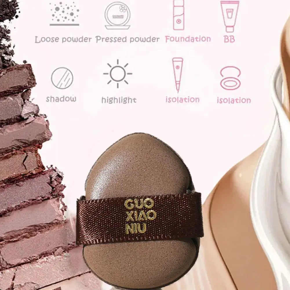 Mini Finger Powder Puff 6 Piece/Pack Makeup Powder Puff Loose Super Soft Makeup Blender Puff Air Cushion Foundation Sponge Tool
