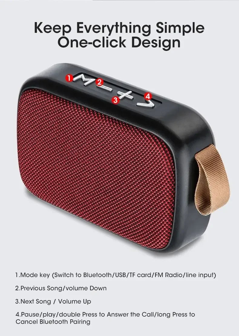 Altavoz Bluetooth inalámbrico para teléfono móvil, subwoofer, anunciador de voz de pago de alto volumen, altavoz pequeño con ranura para tarjeta