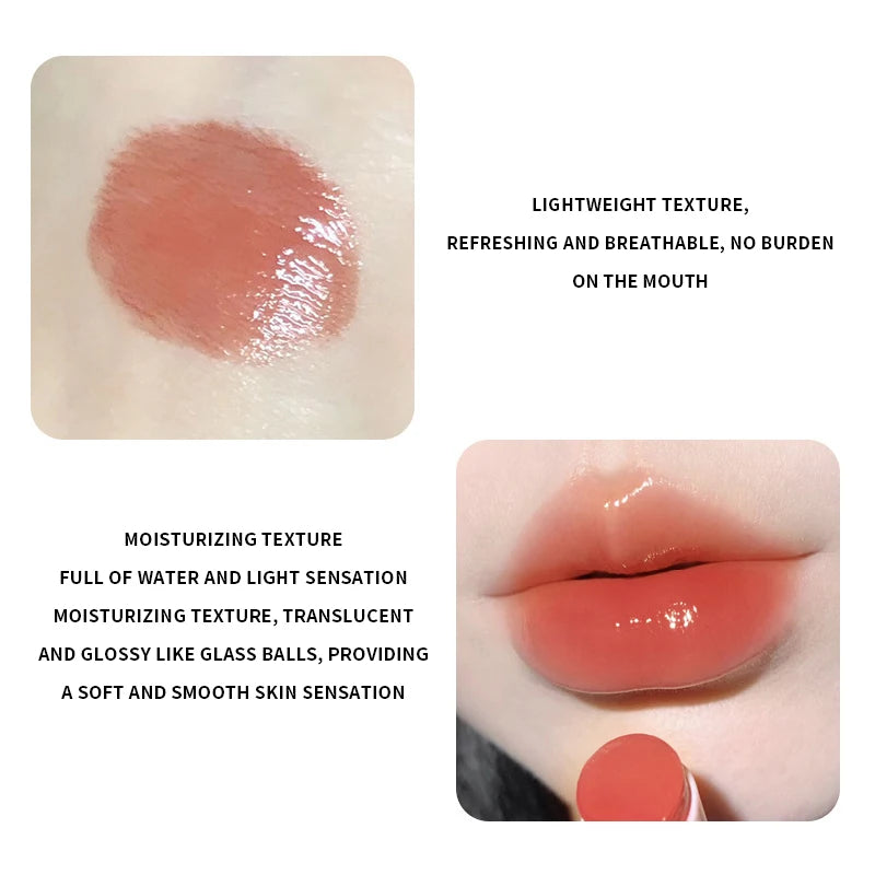 Brillo labial HERORANGE de alto brillo: duradero, sin transferencia, acabado espejo, tinte labial hidratante aterciopelado para un aspecto natural, vegano.