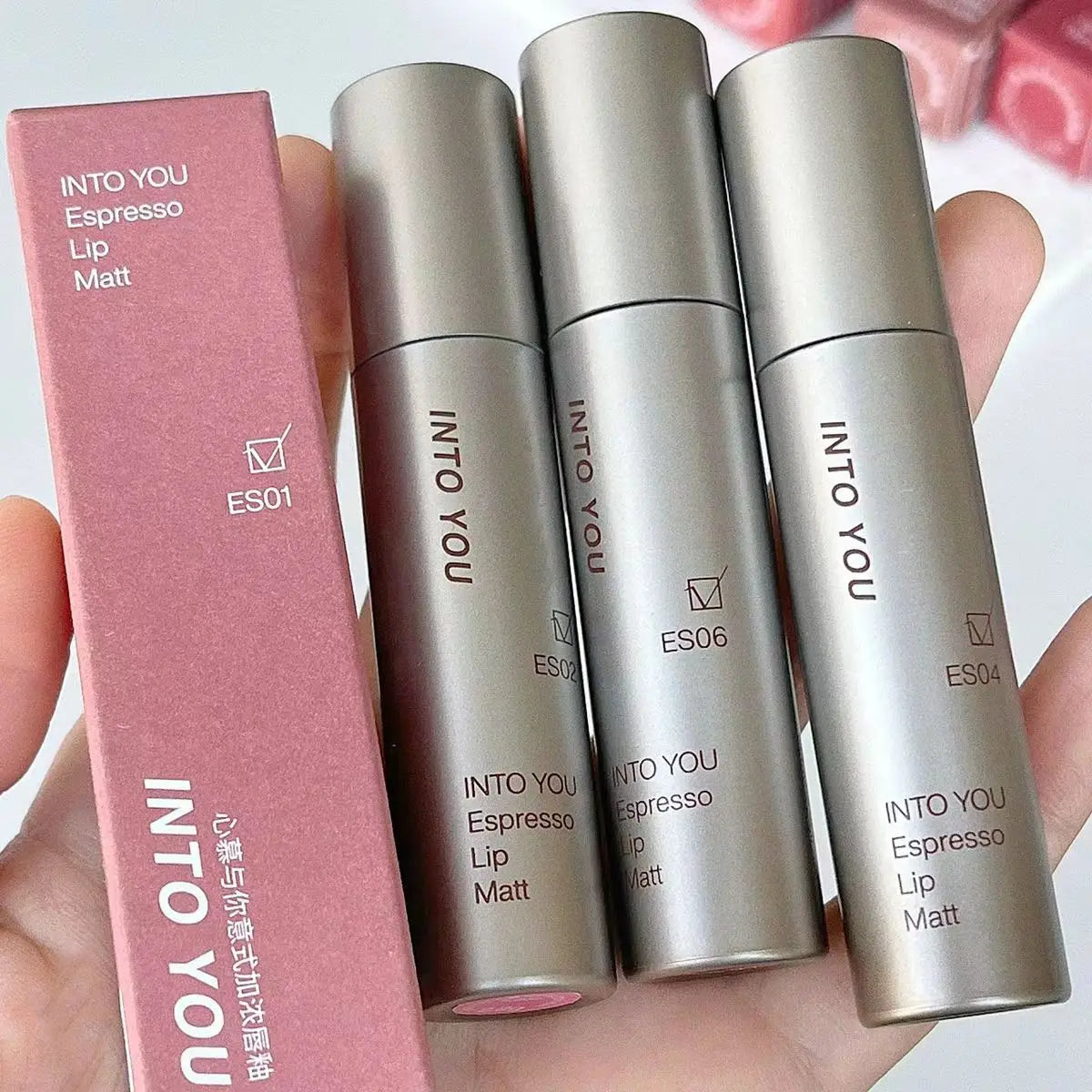 Rouge à lèvres mat INTOYOU, argile à lèvres longue tenue, brillant à lèvres velours waterproof, non fondant, non collant, maquillage expresso pour les lèvres