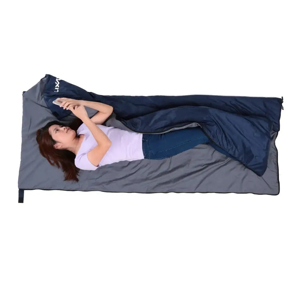 Saco de dormir portátil para exteriores Lixada de 190 x 75 cm, para acampar, viajar, senderismo, multifunción, ultraligero, 680 g, para mochileros.