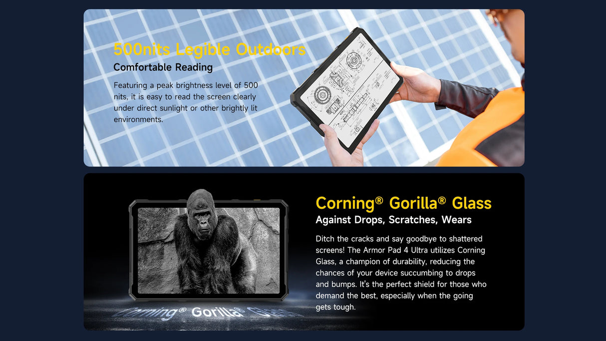 Tablette robuste Ulefone Armor Pad 4 Ultra 5G, écran 10,36 pouces, 2K, jusqu'à 16 Go de RAM, 256 Go de ROM, Android 14, 11 800 mAh