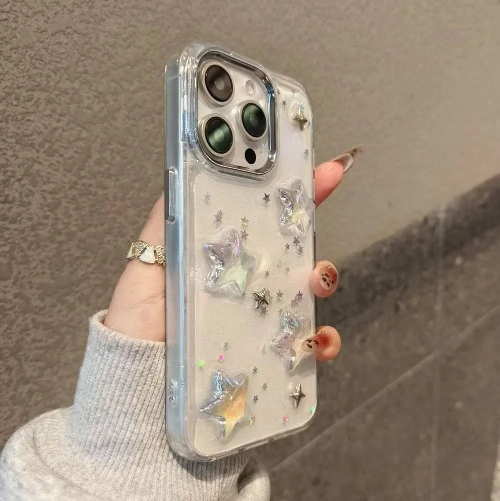 Luxury 3D Star Bling Glitter Shockproof Phone Case