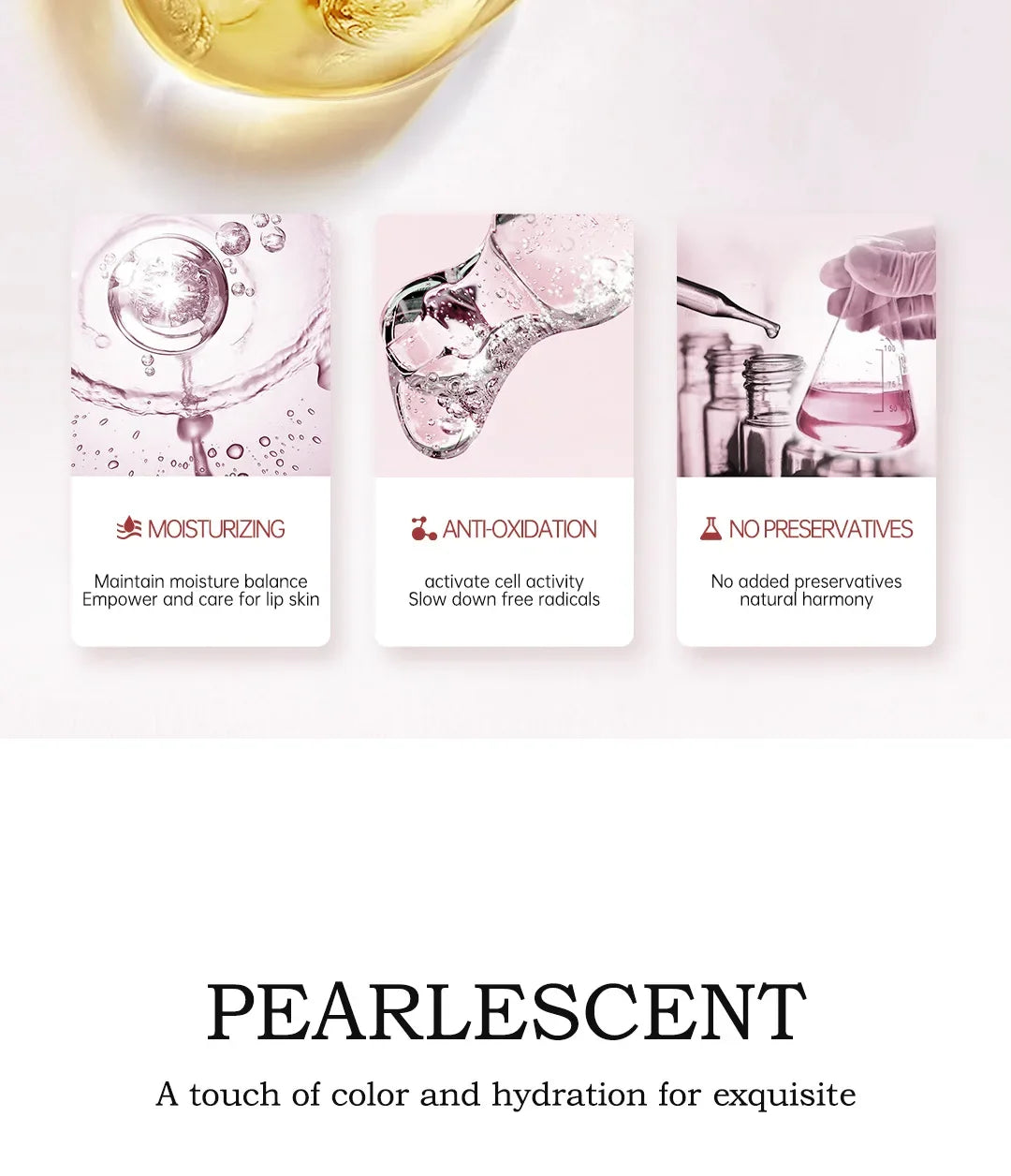 Fine Glitter Lipstick, Quicksand Gold Lipstick Non-sticky Non-fading Lipstick Pearlescent Long-lasting Silky Mermaid Lipstick