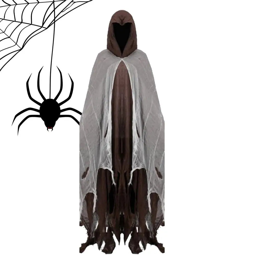 Halloween Cape Unisex Halloween Ghost Dementors Cosplay Costume Horror Dress Up Cape Halloween Horror Costume Cloaks Props