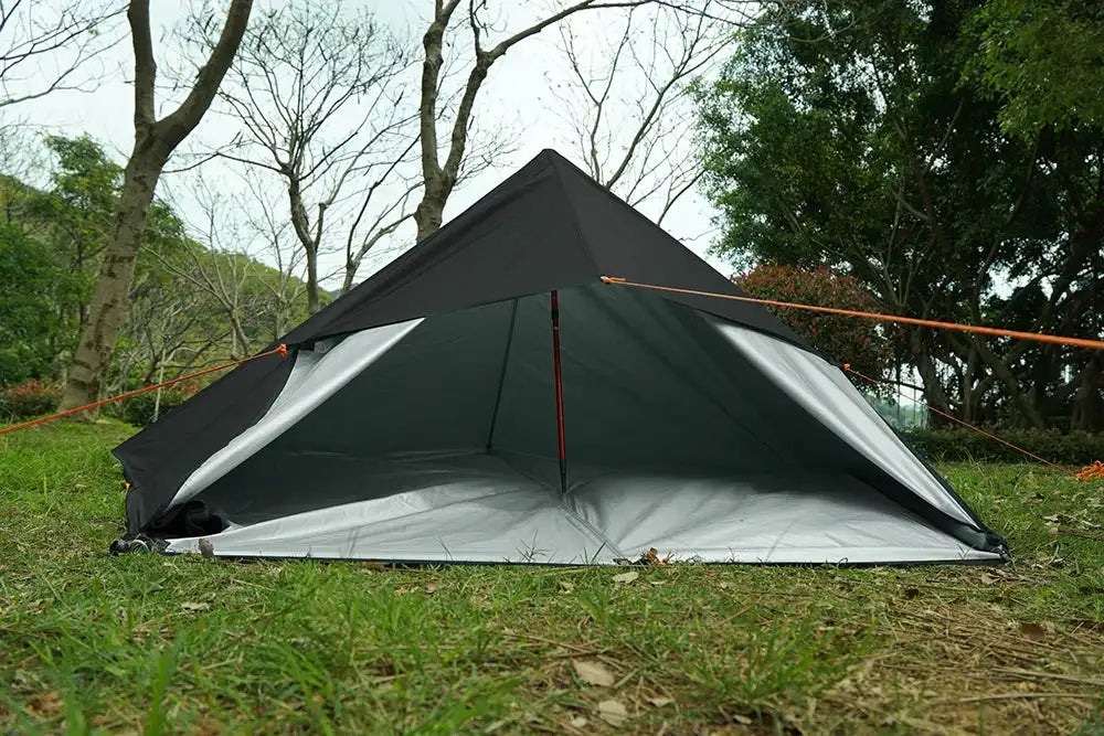 4x4m 4x3m 3x3m 19 Hang Points Tent Tarp Survival Sun Shelter Shade Canopy Outdoor Backpacking Waterproof Camping Awning SunShade - Lootquake