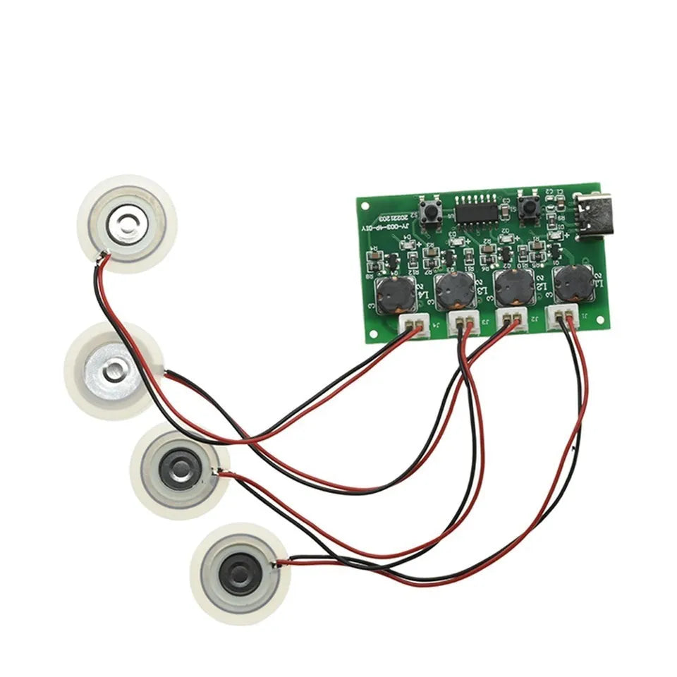 Four Spray Humidifier Module DIY Humidifier Control Board Atomizer Drive Board Four Way Ultrasonic Drive Board