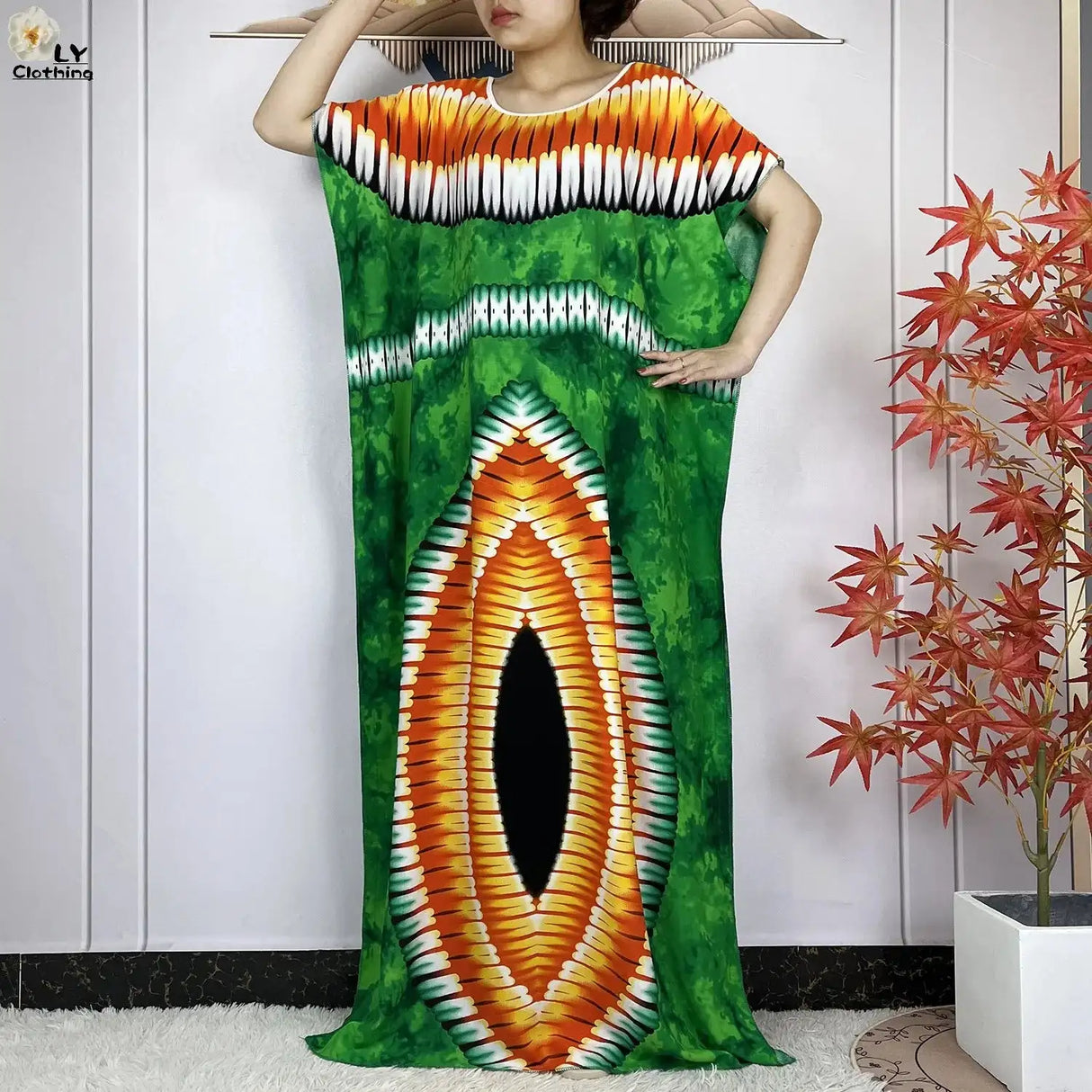 2024 Latest Muslim Sets Women Clothing Cotton Floral Loose Dashiki Long Dress African Abaya Dubai Traditional Islamic Clothing