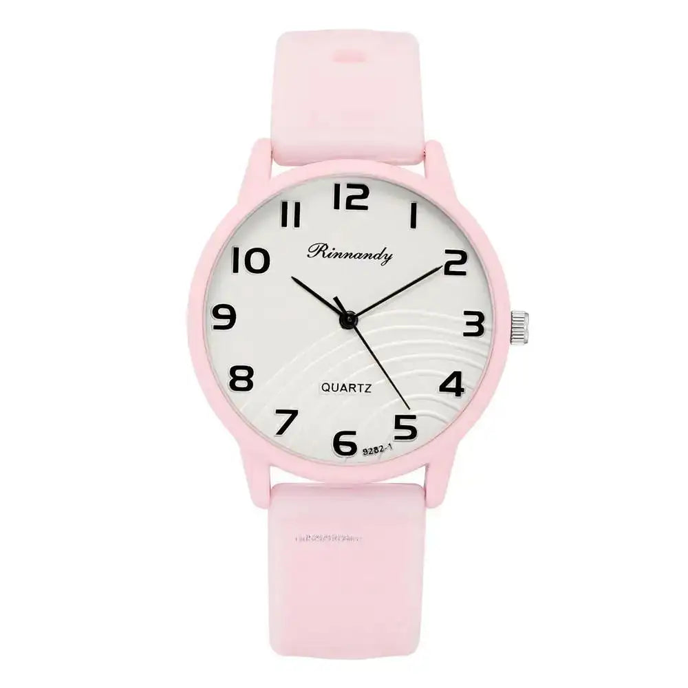Fashion Lady Hot Sales Watches Leisure Grey Digital Simple Women Quartz Watch Sports Silicone Strap Ladies Clock Wristwatches - Lootquake
