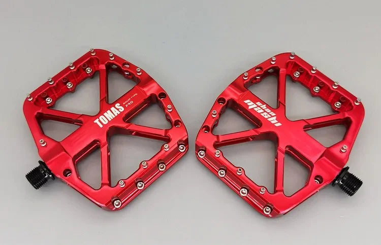 2025 New Bike Pedals MTB Mountain Road Flat Non-slip CNC 3 Sealed Bearings Green Bicycle Pedals Route Cycling Accessories