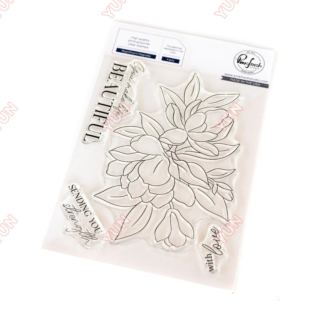 February 2025 New pink Floral Field Metal Cutting Dies Stamp Stencil Hot Foil Set DIY fresh Scrapbook Card Handmade Embossing - Lootquake