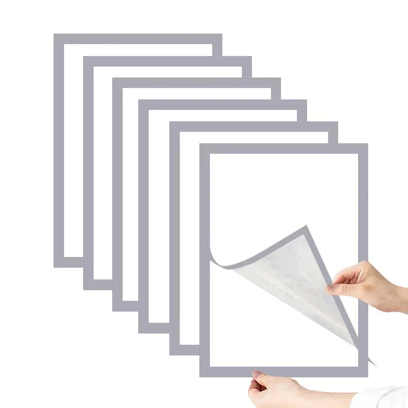 Marco de fotos magnético negro A4/A5/A6, columna publicitaria, columna publicitaria, marco de póster suave autoadhesivo, carpeta de certificados