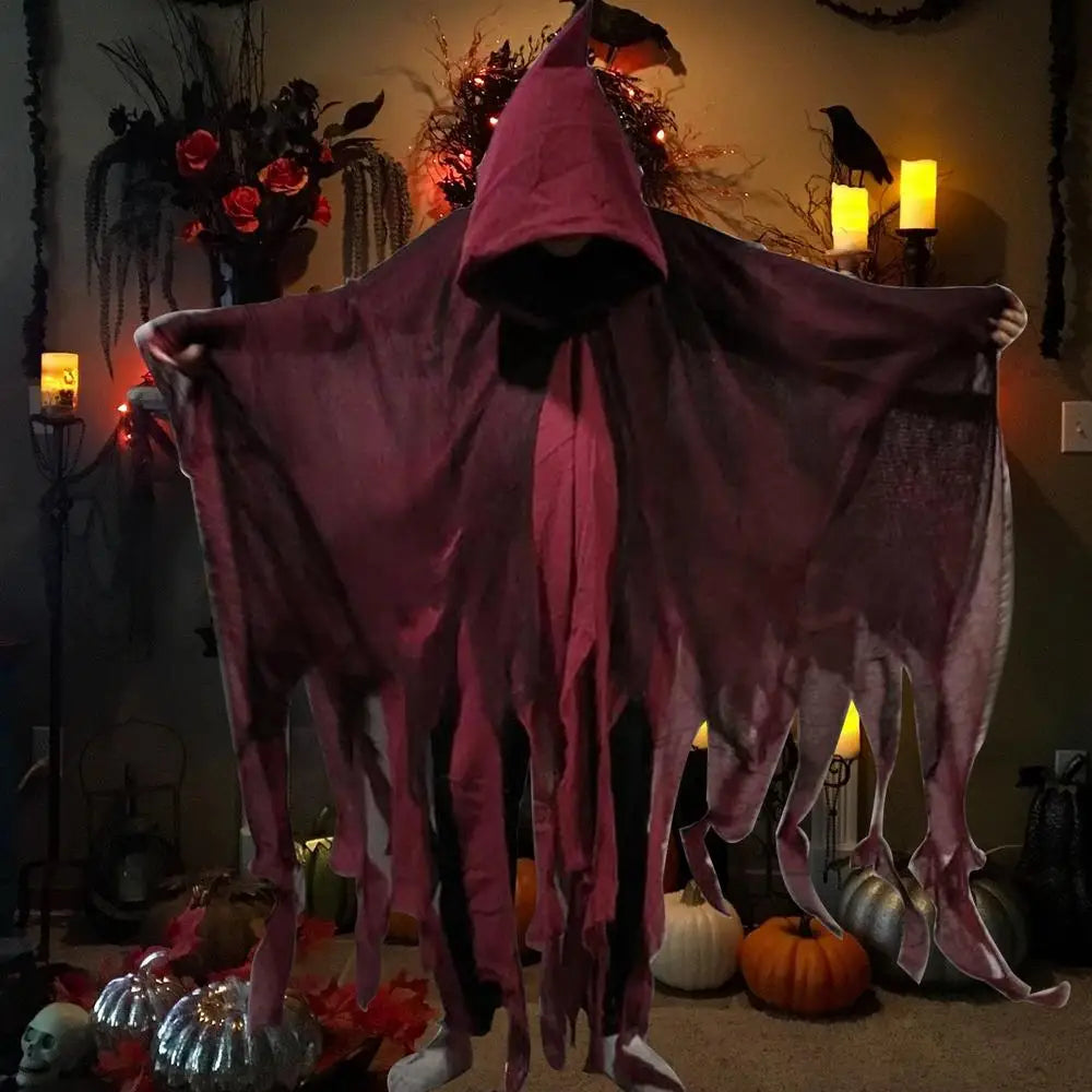 Halloween Cape Unisex Halloween Ghost Dementors Cosplay Costume Horror Dress Up Cape Halloween Horror Costume Cloaks Props