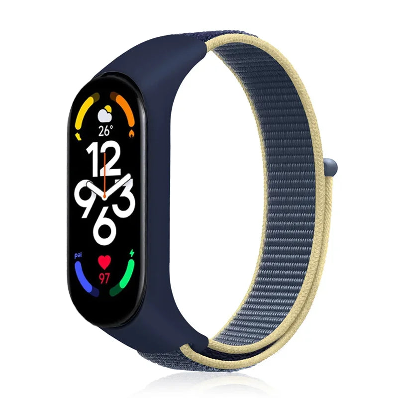 Nylon loop For Xiaomi Mi Band 7-7 nfc smartwatch Wristband Sports Miband7 Correa Replacement Bracelet smart band 7 6 5 3 4 Strap - Lootquake