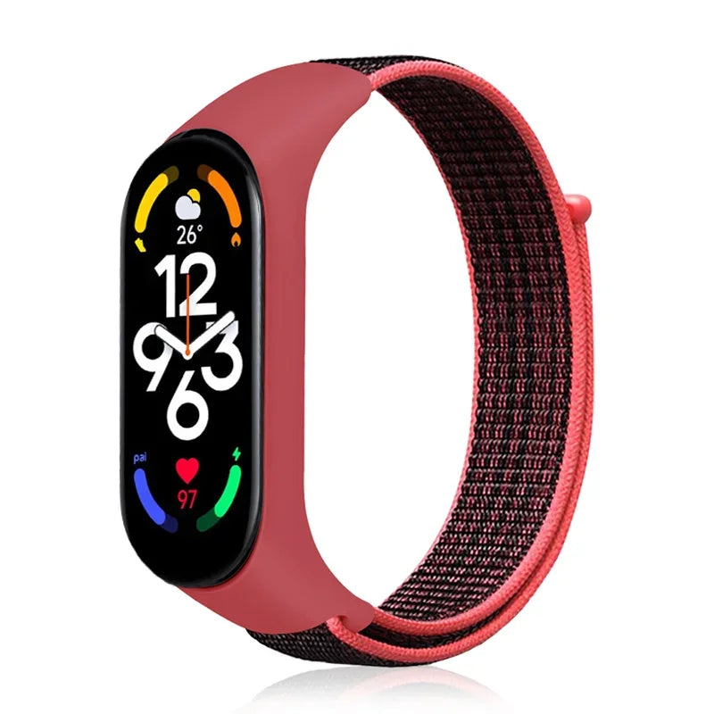 Correa de nailon para Xiaomi Mi Band 7-7 NFC, repuesto de pulsera deportiva para Mi Band 7, 6, 5, 3 y 4