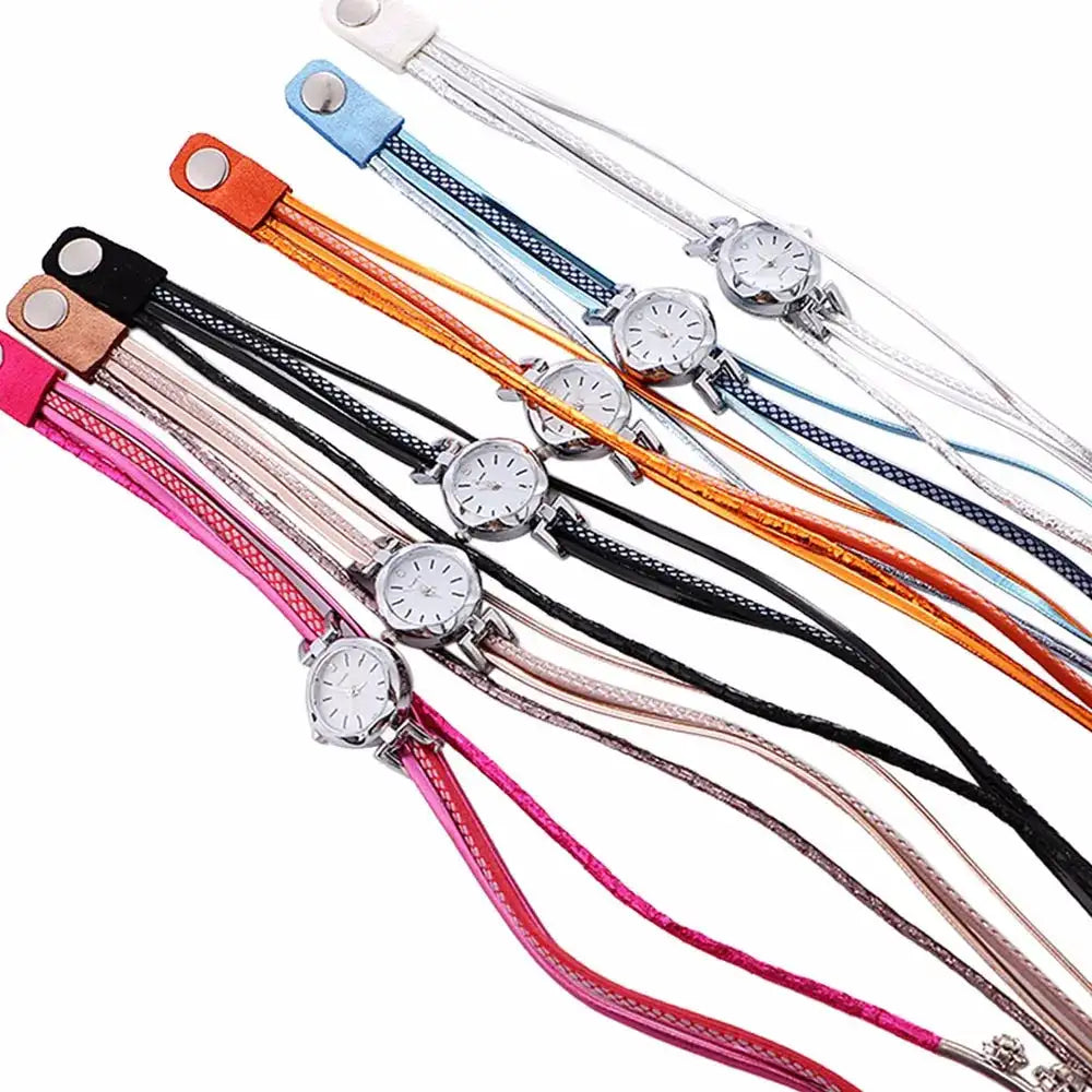 Ladies Watch Circle Diamond Table Student Fashion Bracelet Women's Watch Women's Watches - Lootquake