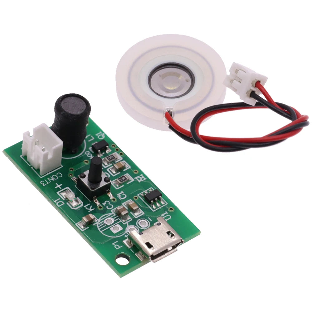 TYPE-C USB Mini Humidifier DIY Kits DC 5V Mist Maker And Driver Circuit Board Fogger Atomization Film Atomizer Sheet Oscillating