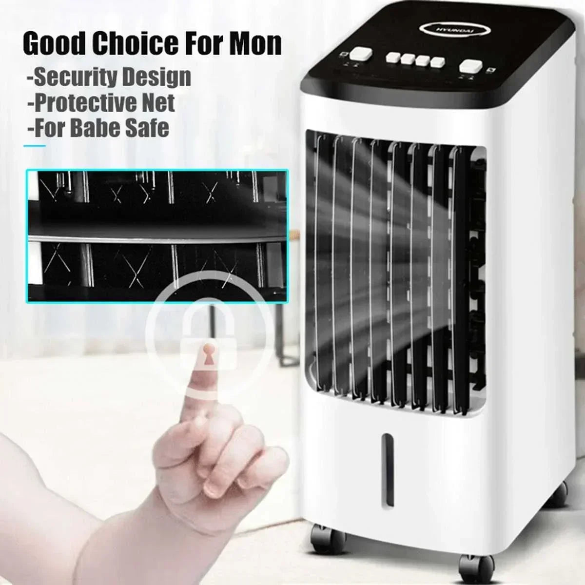 Climatiseur portable 70 W, ventilateur, humidificateur, refroidisseur, 220 V, ventilateur de refroidissement temporisé, humidificateur + cadeau
