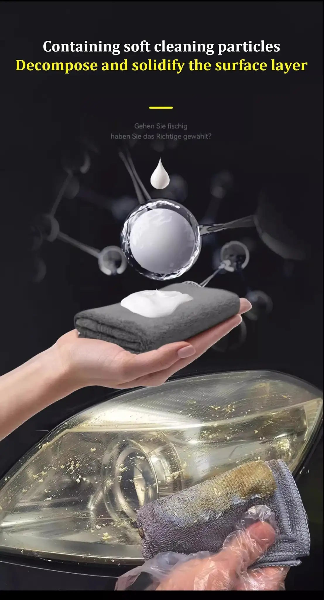 Headlight Restoration Polishing Headlamp Scratch Remover Repair Cleaning Paste Remove Oxidation Headlight Polish Liquid LHB-16 - Lootquake