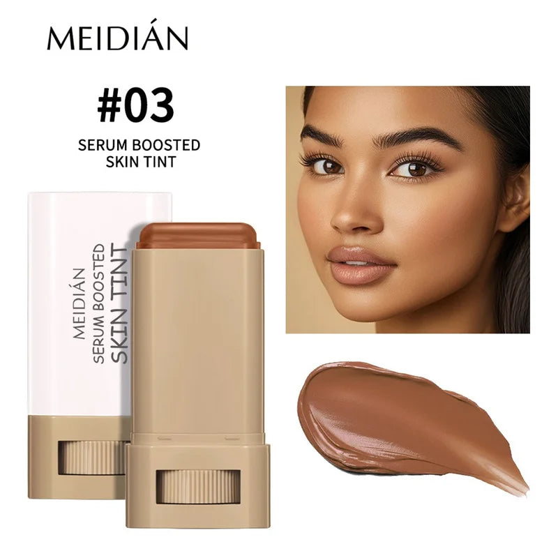 Stick Foundation Balm Brighten Skin Tint Foundation Stick Smooth Plumper Hight Coverage Travel Bronze Foundation Stick Makeup