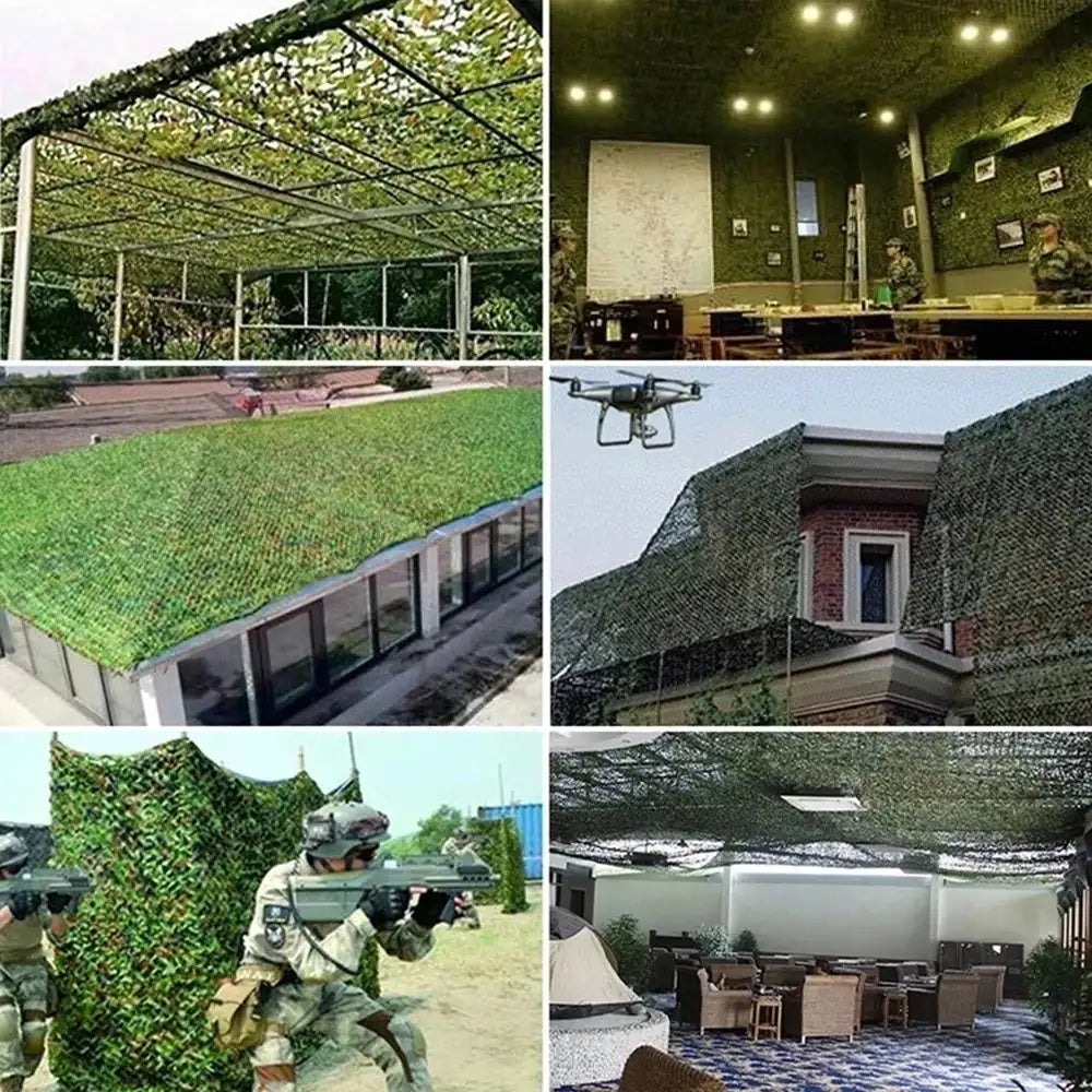 Military Camouflage Net Camouflage Net Military Net Shade Net Hunting Garden Car Outdoor Camping Shade Tent 2x2m/3x6m4x5m - Lootquake