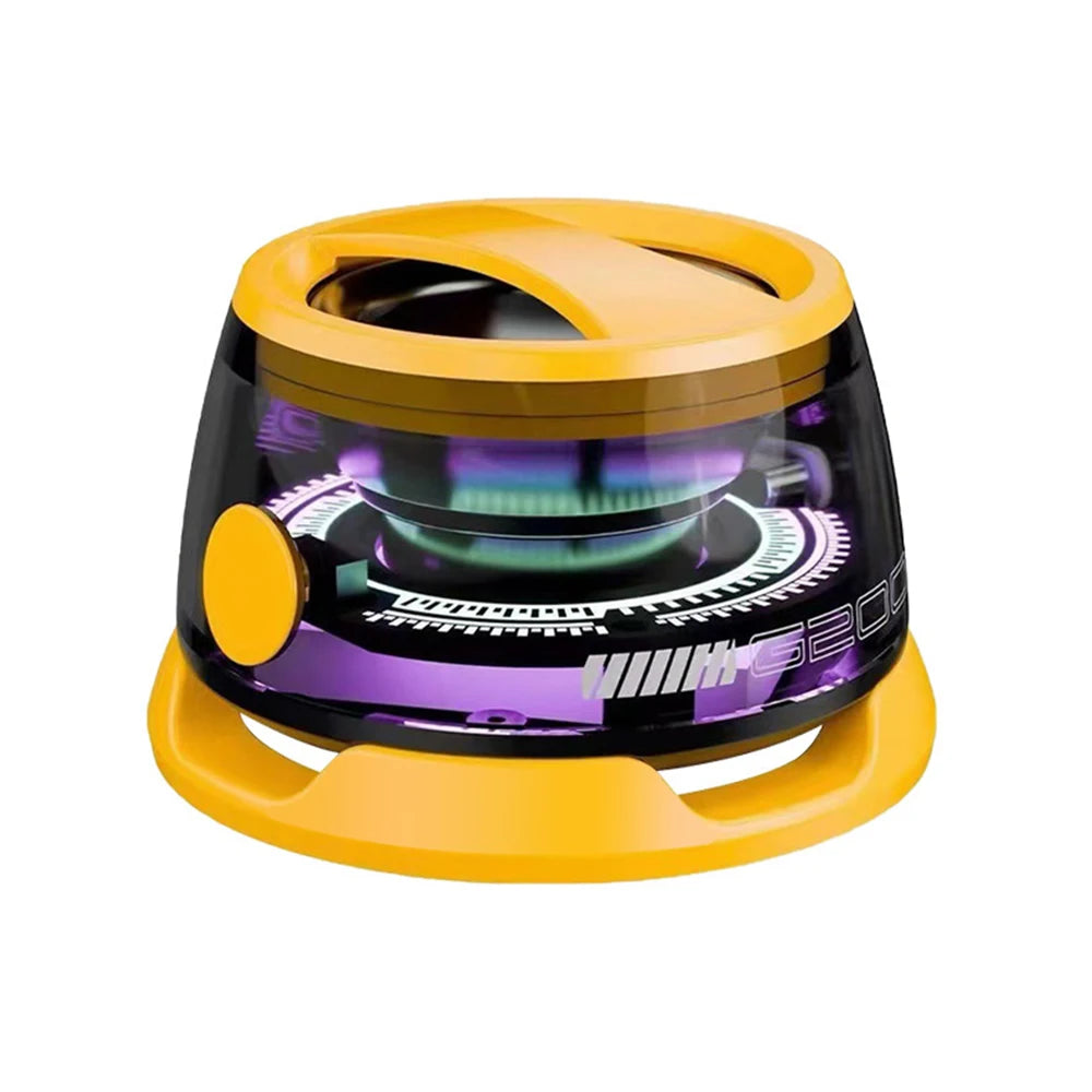 Altavoz Bluetooth portátil G200 con iluminación RGB, altavoz magnético BT5.3, minicaja de sonido, 7 horas de reproducción, soporte para teléfono.