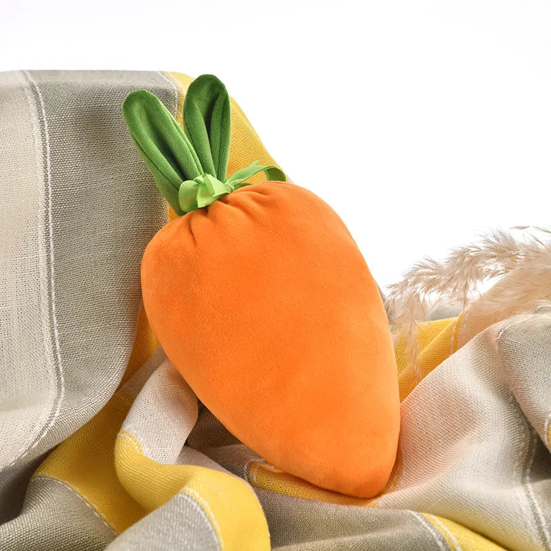 2024 Easter Velvet Gift Bag Easter Carrot Velvet Jewelry Basket Easter Rabbit Ear Candy Bags With Drawstring For Party Supplies - Lootquake