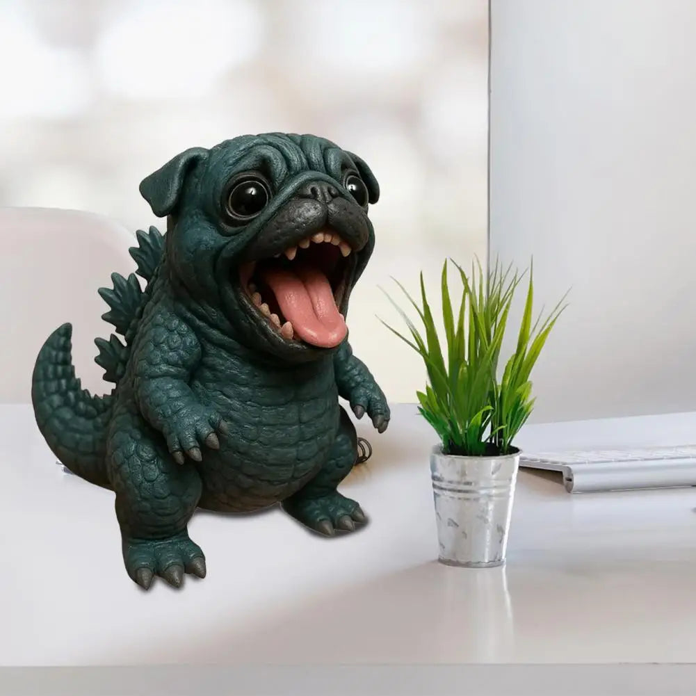 Handmade Dog Sculpture Handmade Resin Dog Figurines for Home Office Decor Collectible Puppy for Pet Unique Home Decoration