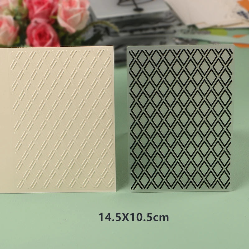 DUOFEN Crafts plastic embossing folder collection 2 paper embossing flower mold Christmas Birthday Easter day wedding - Lootquake