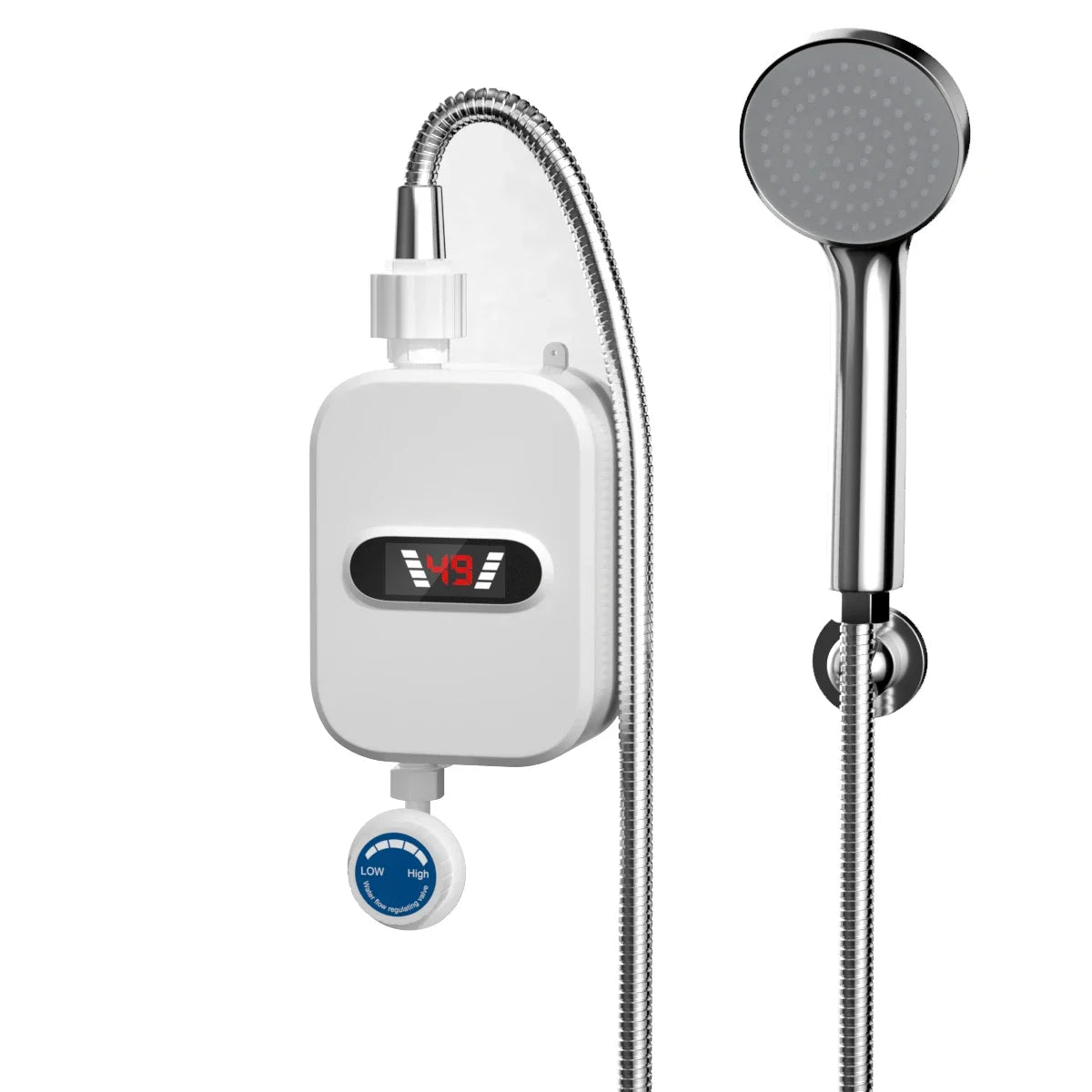 Chauffe-eau électrique instantané 3 500 W pour salle de bain, robinet de chauffage, chauffe-eau instantané en 3 secondes, pommeau de douche