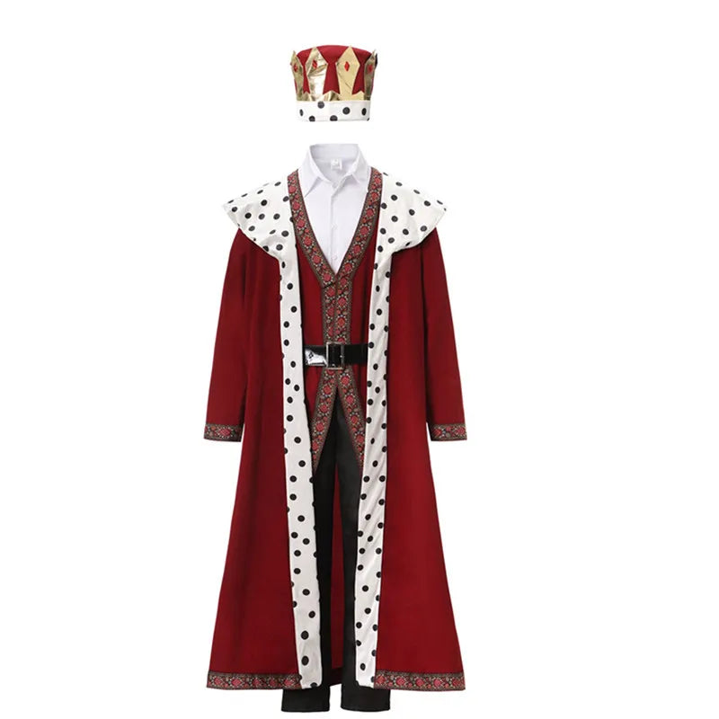 Halloween European Royal Retro Court King Queen Couple Cosplay Costume Christmas Medieval Renaissance Aristocratic Fancy Gown