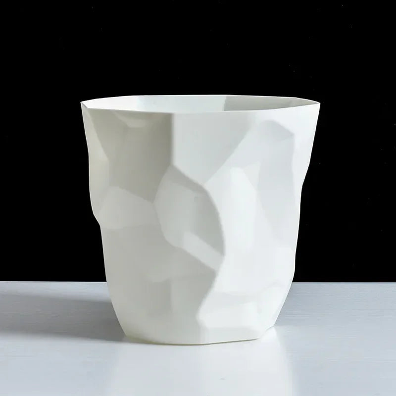 Creative Irregular Trash Can Bathroom Waste Garbage Bin Household Toilet Bin Home Rubbish Can for Kitchen Bathroom Garbage