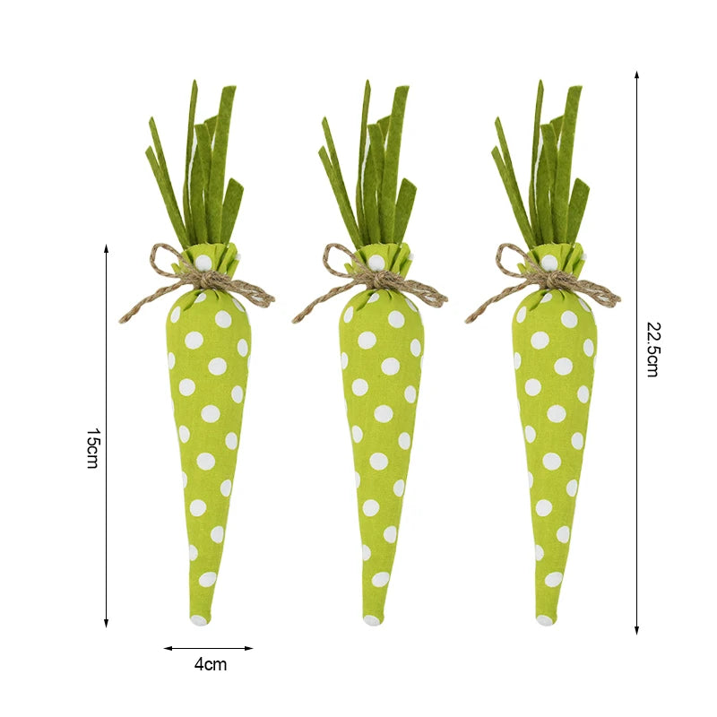3/1pcs Nov Woven Easter Carrots Ornaments Hanging Pendant for Easter Home Decorations Supplies 2023 Kids Easter Favors Gifts Toy - Lootquake