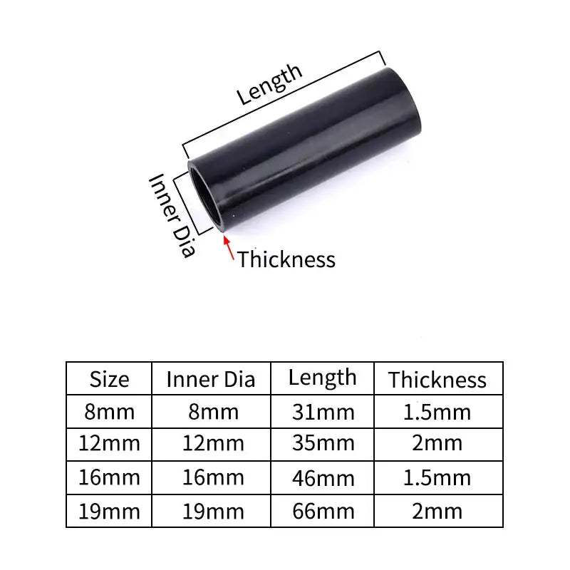 I.D 8/12/16/19mm Black Plastic Pipe Connector DIY Shelf Water Tube Joint Tent Fixed Connector Tee Four Way Elbow Straight Joint - Lootquake