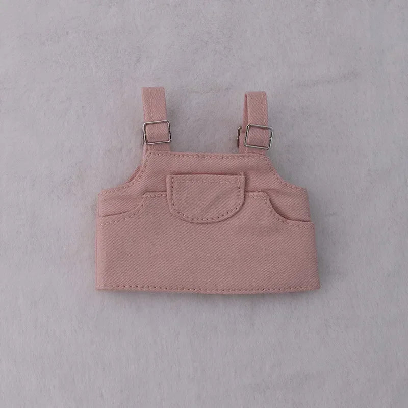 Vêtements de poupée Labubu Big Into Energy, combinaison d'été de remplacement avec chapeau de paille et ceinture pour Ropa Labubu