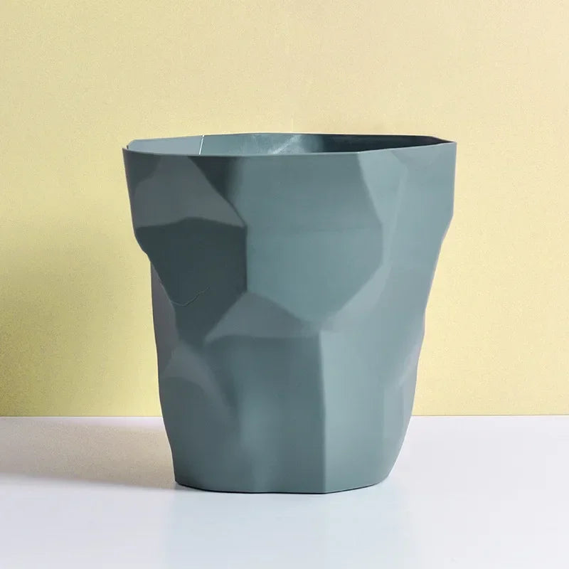 Creative Irregular Trash Can Bathroom Waste Garbage Bin Household Toilet Bin Home Rubbish Can for Kitchen Bathroom Garbage