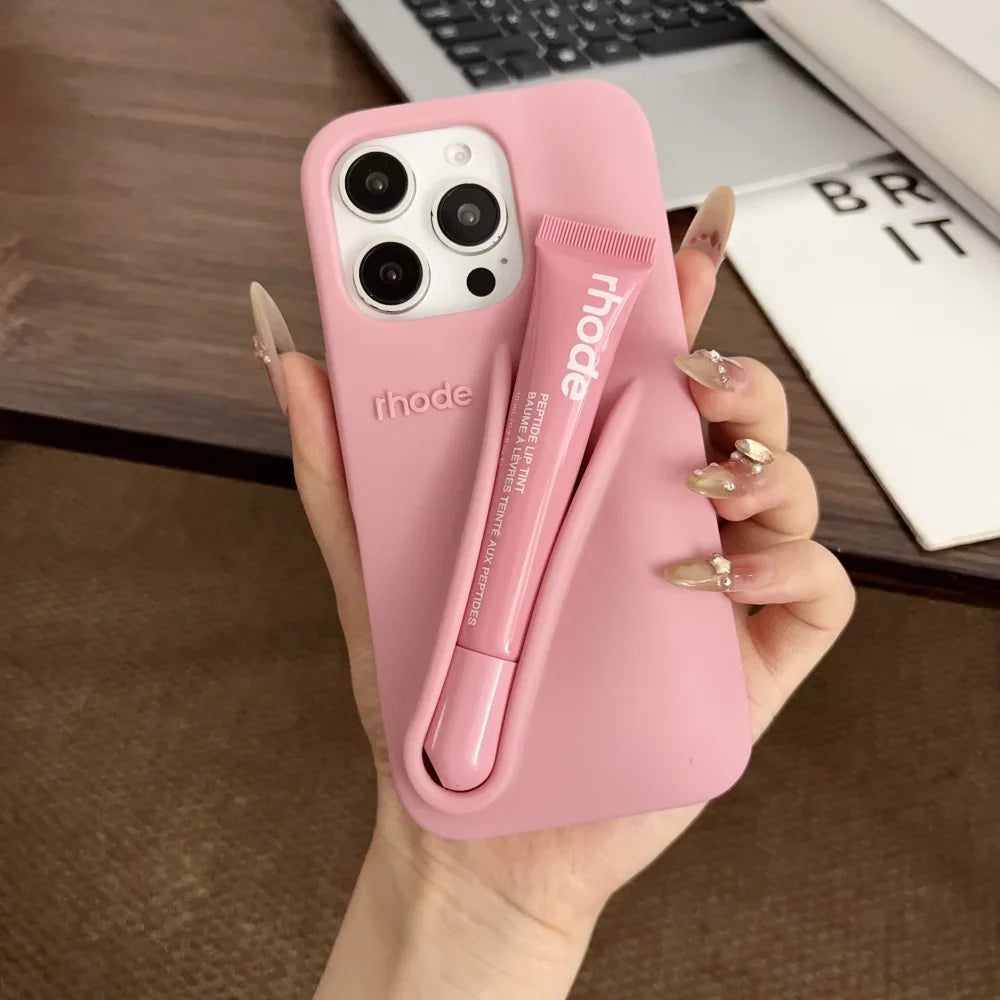 Rhode Minimalist Soft Silicone Phone Case Rhode Liptint Case With Box