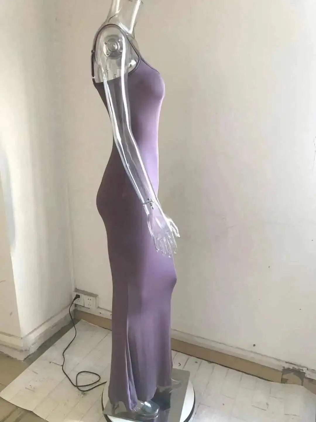 Dresses For Women 2023 Sexy Spaghetti Strap Black Long Dress Evening Y2k Sleeveless Solid Skinny Bodycon Maxi Vestidos - Lootquake