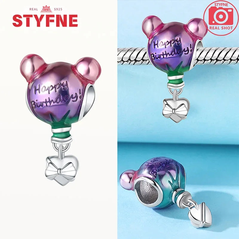 S925 Silver Happy Birthday Charms Love Numbers Celebration Anniversary Serie Beads for Women Diy Original Bracelet Jewelry Gift - Lootquake